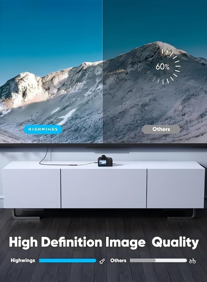 Grey Micro HDMI to HDMI Adapter, Micro HDMI Male to HDMI Female Adapter Cable, 4K@60Hz HDR 3D Dolby 18Gbps, Compatible for Nikon Zfc/GoPro Hero/Raspberry Pi 4/Sony A6000 and Other Action Camera - Image 5